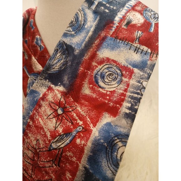 Oscar de la Renta Couture Collection Tie Summertime Acuarela Studio 100% Silk - Picture 3 of 7